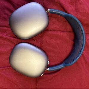 Apple Headphones - Silver and Blue